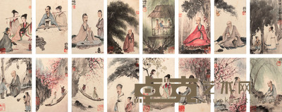 人物册页 20×12×16
