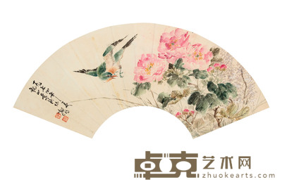 花鸟镜片 18×56