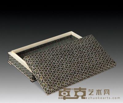 民国 象牙贴花方盒 20.5×10.5cm