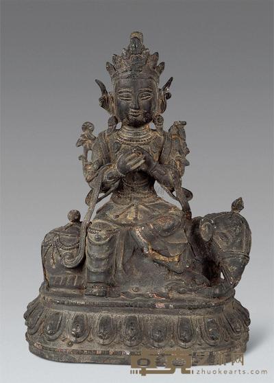 明 铜佛 高30.5cm