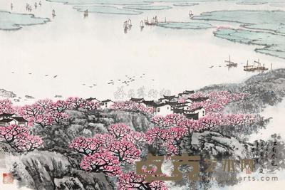 宋文治 江南春色 镜心 49×72.5cm