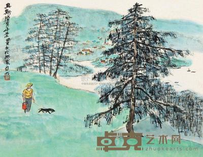 亚明 奥斯陆有此景 镜心 32×41cm