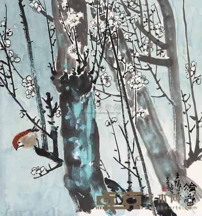 张继馨 冷香 镜心 48×44.5cm