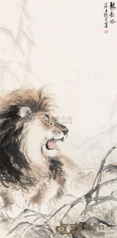 王晓云 瑟瑟秋风 镜心 137×69cm