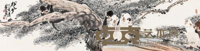 徐培晨 松风 镜心 134×35cm