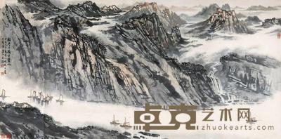 宋文治 轻舟已过万重山 镜心 68.5×137cm