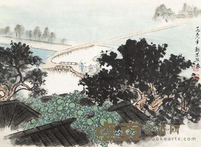 魏紫熙 社员出耕图 镜心 28.5×38cm