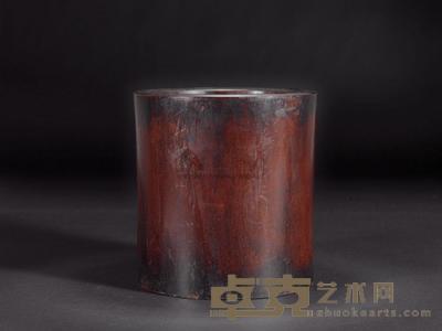 清 红木笔筒 直径19.5cm;高20cm