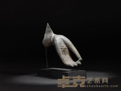 清 铜佛手 长16cm