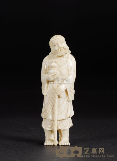 民国 象牙铁拐李 高10.5cm