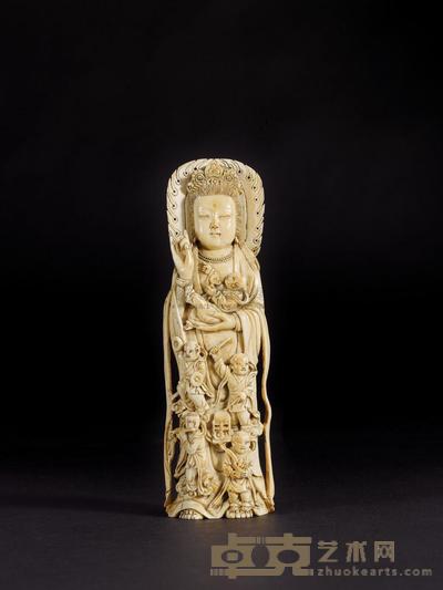 清 象牙观音 高17cm