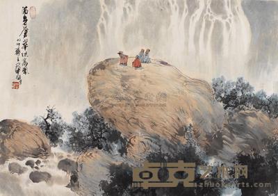 华拓 满身苍翠凉高风 镜片 59×83cm