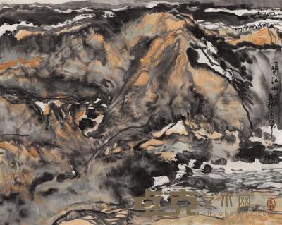 吴毅 一览江山 镜心 68×55cm