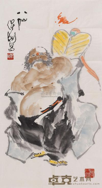 保彬 八仙 镜心 48×88cm