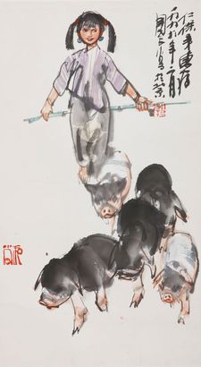 赶猪图