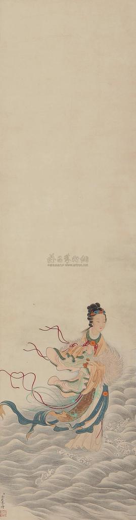 冷枚 （款） 洛神图 立轴
