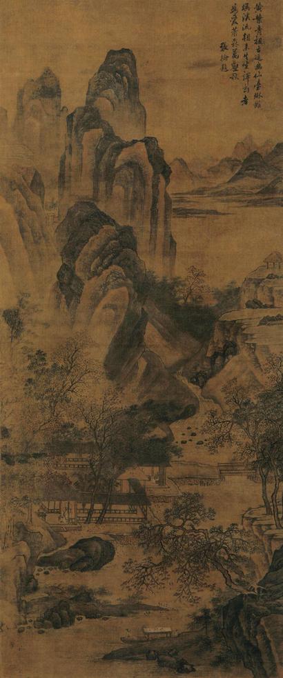 李唐 （款） 仙台琳馆图 立轴