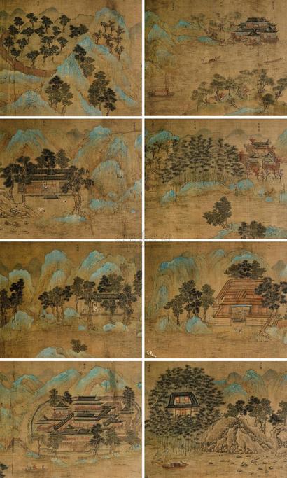 赵伯驹 （款） 辋川图 册页