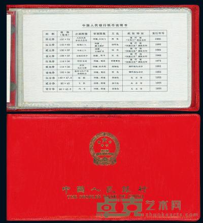 1980年中国人民银行对外发行人民币装帧册 