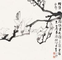 江兆申 1987年作 木兰图 立轴