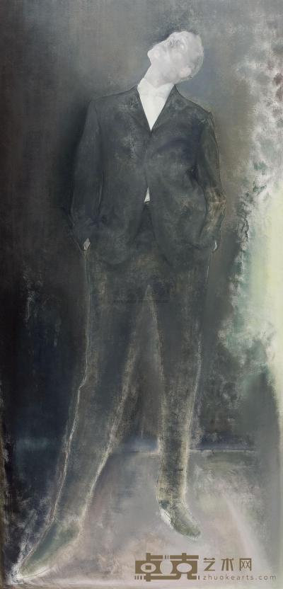 毛焰 大托马斯肖像之二 400×200cm