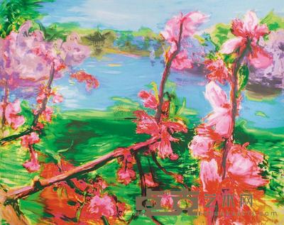 周春芽 桃花 （2/20） 130×160cm