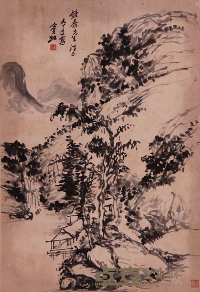 《山水》立轴 80×54.5cm