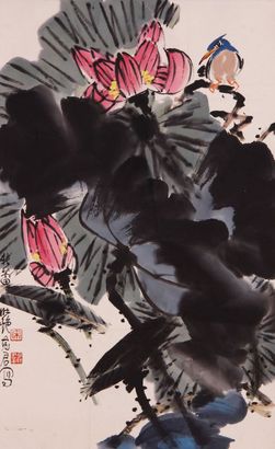 《荷花》立轴