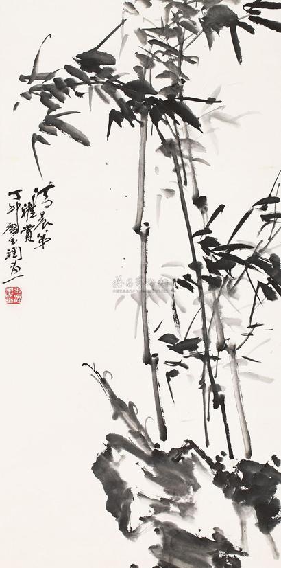唐玉润 1987年作 竹子 立轴