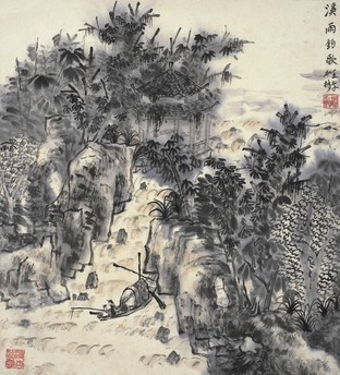 何加林      烟汀渔棹