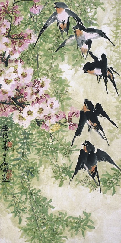陆抑非      飞燕穿花