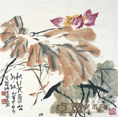 张世简      秋水文章 67×70cm