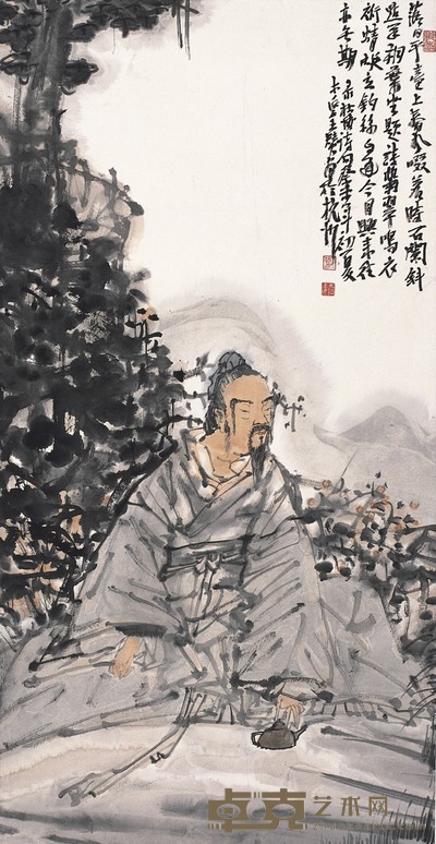 王  赞      天放一闲 91×47cm