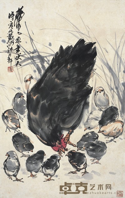 黄 胄 家乐无忧 70×45cm