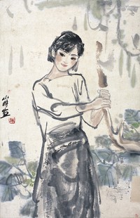 吴山明      个人似玉