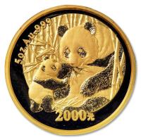 2005年熊猫5OZ金币一枚