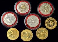 1980年第13届冬季奥运会银铜加厚币共8枚全