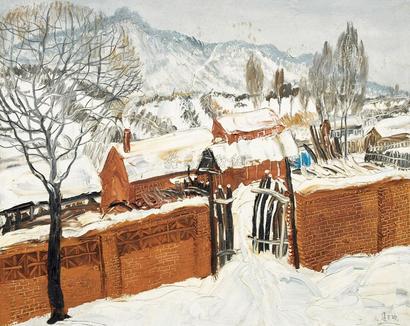赵开坤 2004年作 雪霁柴扉