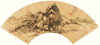 李流芳 溪山隐逸 镜心