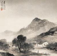 吴石僊 1892年作 放舟湖山 立轴