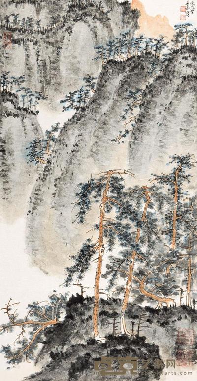 徐建融 松风迭嶂 镜片 70×36.5cm