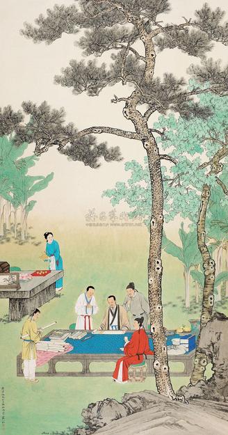 苏小松 2010年作 清阴读画 镜片