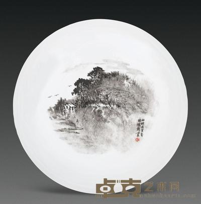 胡振郎 1998年作 山村清夏 直径40cm