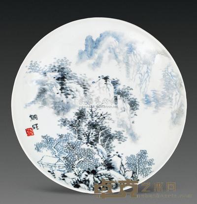 刘铜成 山村清晓 直径45cm