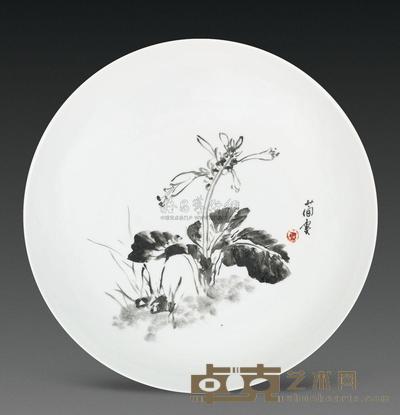 曹简楼 清韵图 直径41cm