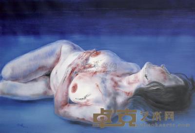 符曦 2005年作 蓝色的梦 90×130cm