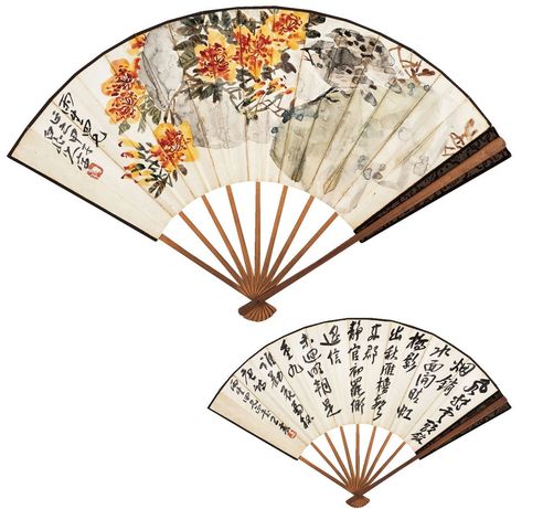 花卉·书法