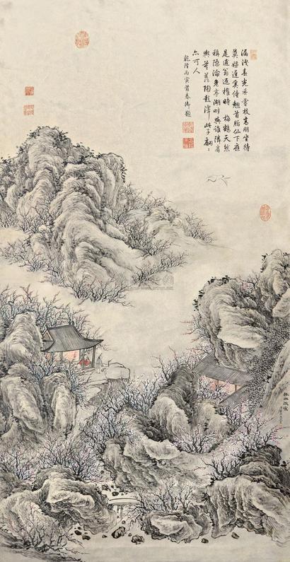 董邦达 孤山放鹤图