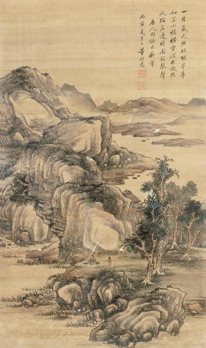 董邦达 山水 镜片