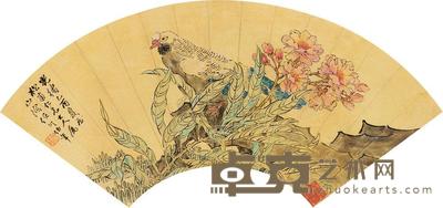 任伯年 乙酉（1885）年作 富贵春庆 镜框 17×48cm